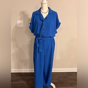 Blue jumpsuit | Posh Show
